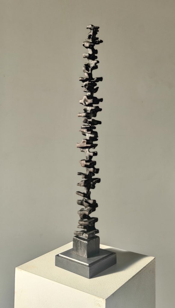 François Lelièvre sculpture Verticale vertébrale