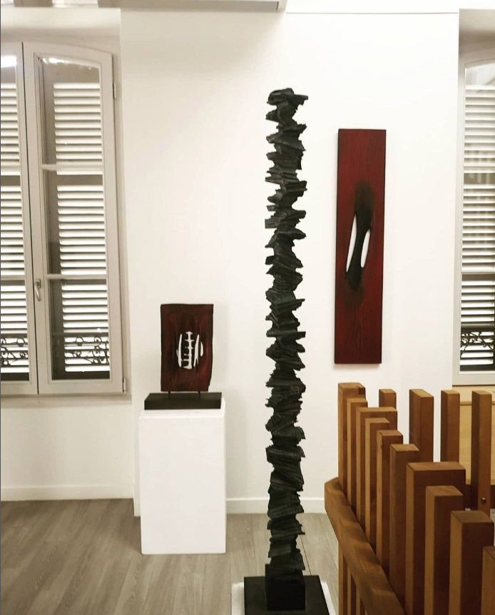 François Lelièvre sculpture Exposition Musée galerie Carnot Villeneuve-sur-Yonnre